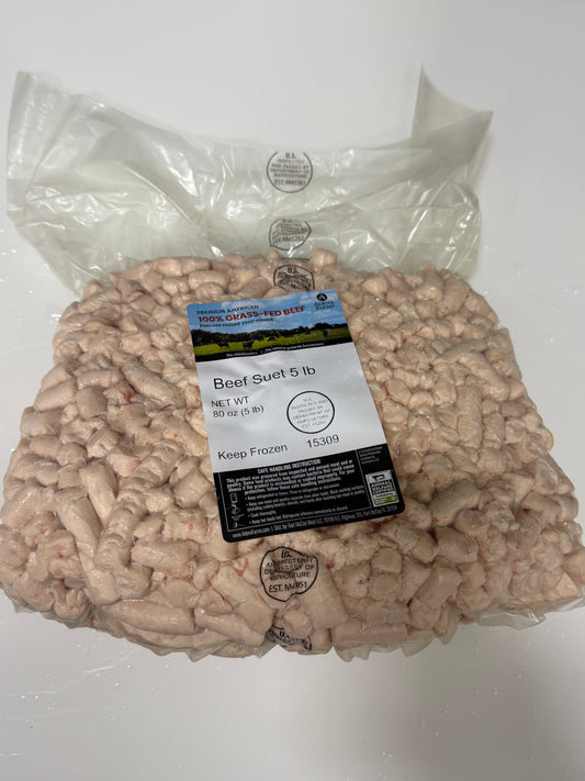 100% Grass-Fed, Grass-Finished Beef Suet (Kidney Fat) (~5 lb Cryovac)