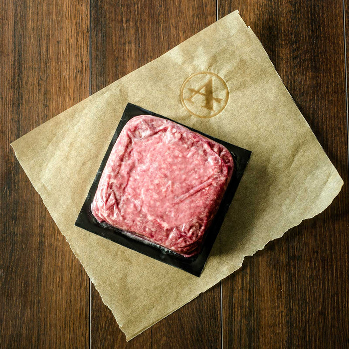 Adena Farms grass-fed, grass-finished 80/20 Ground Beef 1 lb Brick Pack